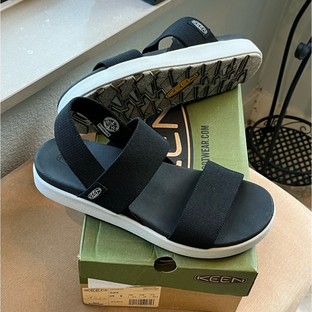 Keen Black Strappy Sandal